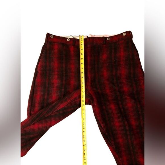 VNT Woolrich Plaid Wool Hunting Work Pants 1940’s RARE Outdoor Cosplay - Picture 9 of 16
